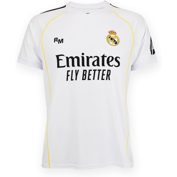 Домашня футболка &quotРеал Мадрид&quot 25/26 для дітей - Розміри 116-164 - Сезон 2025/2026 - Офіційний товар для вболівальників для дітей - Домашня футболка 8 років Мбаппе