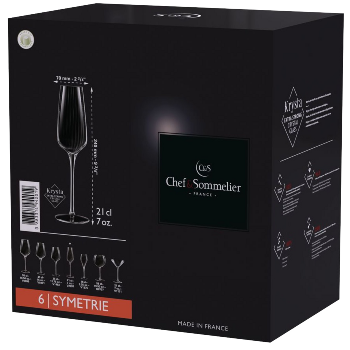 Набір келихів C&S Symetrie 6х210 мл (6939889)