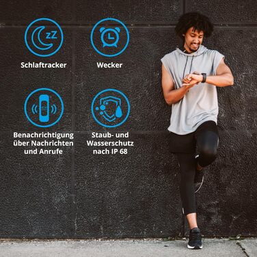 Інтегрований GPS, фітнес-трекер, пульсометр, крокомір, відстеження сну, кольоровий дисплей, будильник, захист від пилу та води), 4000 (