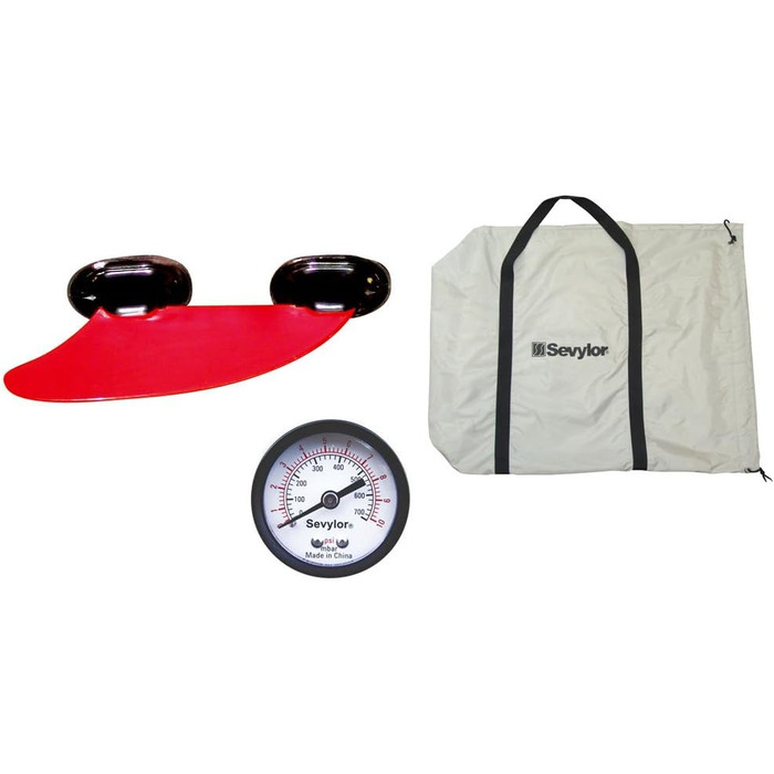 Каное Sevylor Adventure Plus надувне каное для 2 осіб 1 дитини, складне байдарка з міцною зовнішньою оболонкою з поліестеру, висока стійкість на воді. Одномісне