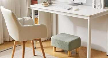 Прямокутна підставка для ніг YMYNY, підставка для ніг з дерев&39яними ніжками, підставка для ніг із сидінням, дерев&39яна підставка для ніг, невелика м&39яка підставка, лавка для взуття для вітальні, спальні, 402925 см зеленого кольору HBD030GR