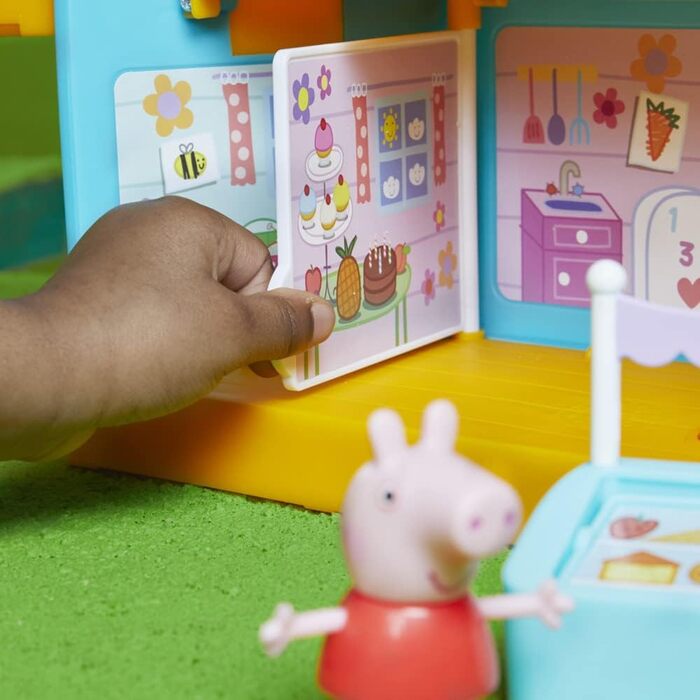 Іграшка для дошкільнят Peppa Pig Hasbro Kids Clubhouse зі звуковими ефектами, що включає 2 фігурки та 7 аксесуарів, вік 3.