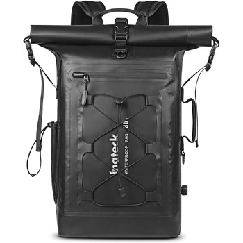 Рюкзак Inateck RollTop для чоловіків 30-35L водонепроникний багатофункціональний органайзер зі знімним плечовим ременем, випускним клапаном, водонепроникною блискавкою для їзди на велосипеді, походів на свіжому повітрі Рюкзак Inateck RollTop для чоловіків 30-35L водонепроникний багатофункціональний органайзер зі знімним плечовим ременем, випускним клапаном, водонепроникною блискавкою для їзди на велосипеді, походів на свіжому повітрі