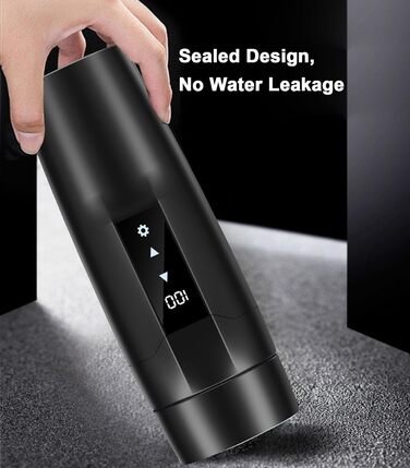 Портативний автомобільний чайник з підігрівом, 350 мл, кружка з нержавіючої сталі 304, регульована від 40 до 100 , колба для швидк