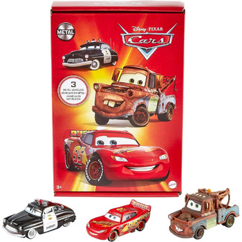 Радіаторні пружини Disney Pixar Cars 3 пакети, популярні литі під тиском транспортні засоби, іграшка від 3 років HBW14 Блискавка М
