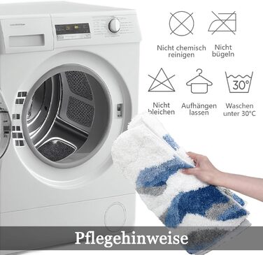 Синій килимок для ванної кімнати, милий килимок для ванної, доріжка, килимок для ванної для пляжу, ванна кімната, довгий килимок для ванної кімнати, прибережне оздоблення, доріжка для ванної кімнати, килимок для раковини 50x120 см