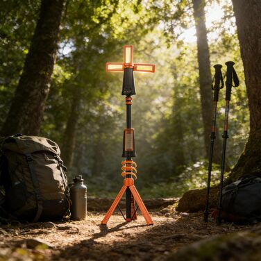 Легкі телескопічні складні ліхтарі з акумулятором 9000 мАг та 25 годинами автономної роботи