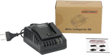 Зарядний пристрій Dino KRAFTPAKET 4A для літій-іонного акумулятора 18V 4Ah, сумісний з 18-вольтовою акумуляторною системою Dino KRAFTPAKET