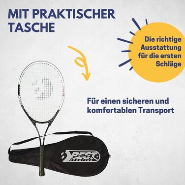 Тенісна ракетка XT-Power PRO 27" найлегша 250 г L3 для початківців алюміній + графіт діти підлітки дорослі у комплекті фірмовий чохол голова 105" XL sweet spot оригінал 2025