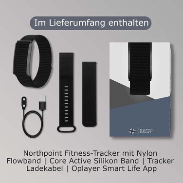 Фітнес-трекер Northpoint Smart Band, смарт-годинник, трекер активності та сну з відстеженням серцевого ритму, 21 день роботи від батареї, 100 спортивних режимів, водонепроникність IP68, без підписки для Android та iPhone