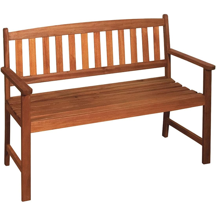 Дерев'яна лавка Spetebo з евкаліпта 2-місна - 110x86x56.5 см - Outdoor Lounge Garden Bench solid FSC