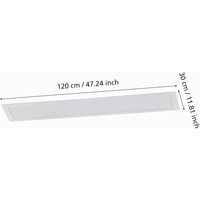 Стеля LED-світильник EGLO Salobrena 1, однолампова люстра для вітальні, нова модель, 120 x 30 см