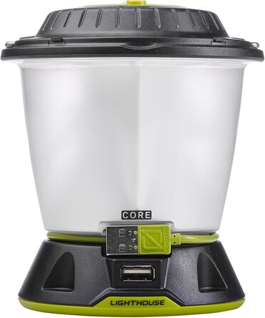 Ліхтар для кемпінгу Goal Zero GROCA Goal Zero унісекс 32009 Lighthouse Core LED 430 лм на батарейках 350 г чорний, жовтий, один розмір