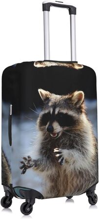 Чохол для валізи Миючий ведмедик з принтом, еластичний захист від подряпин та пилу, чорний, розмір 95