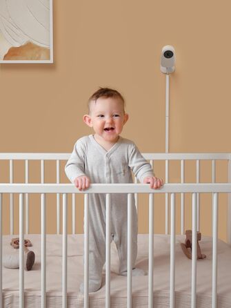 З камерою, дитяча камера WLAN, радіоняня з камерою та додатком, функція інтеркому 1080P HD Night Vision, сумісна з Alexa та 2,4 ГГ