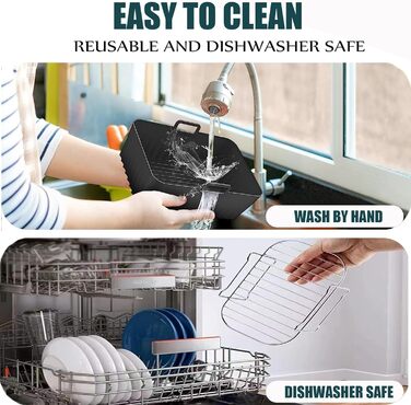 Аксесуари для фритюрниці Air Fryer - аксесуари з 8 предметів Аерофритюрниця з мультипіччю Силіконова форма для фритюрниці, аксесуари для фритюрниці XXl Силіконова вставка для фритюрниці Аерофритюрниця