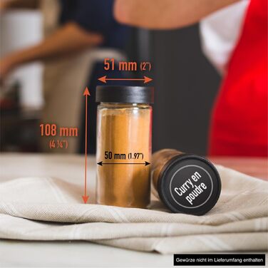 Дерев&39яна підставка для спецій AllSpice, включаючи 60 банок по 118 мл, горіхове дерево.