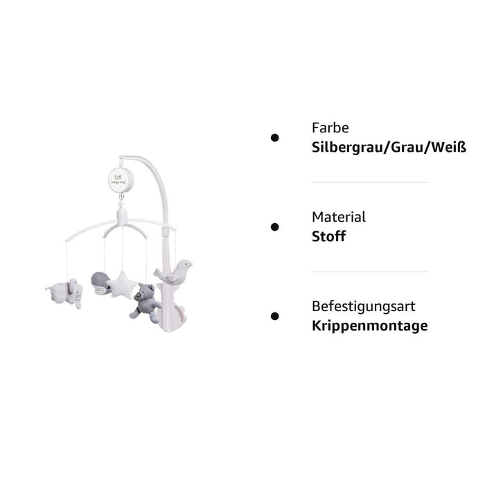 Мобіль Baby's Only, 5 іграшок, музичний