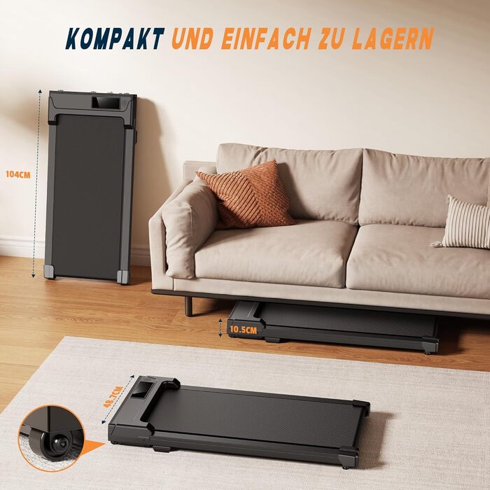 Бігова доріжка 3-в-1 для дому та офісу, міні-педаль для ходьби 1-6 км/год, тиха, маленька зі світлодіодним дисплеєм та пультом дистанційного керування, портативна компактна педаля, бігова доріжка, модель LUYATA