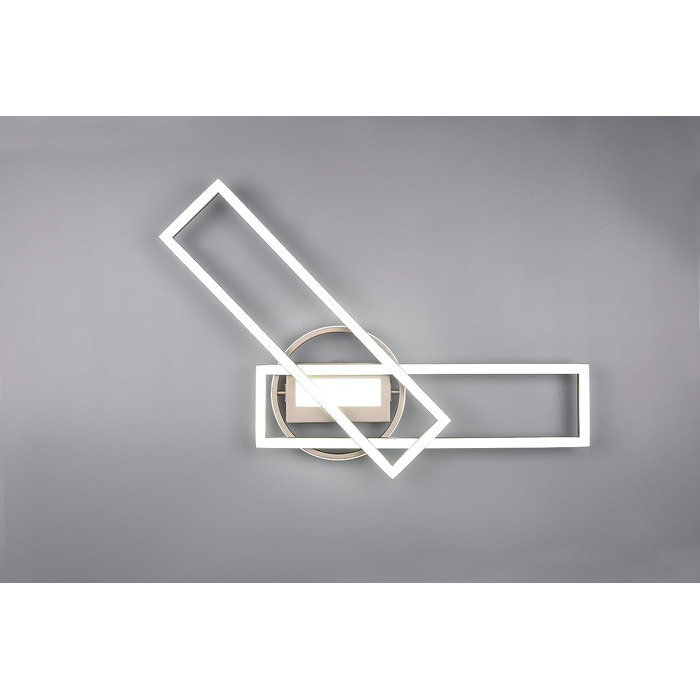 Стеля LED-світильник Reality Twister R67183107, матовий нікель, 30 Вт, з пультом, димером та зміною кольорів
