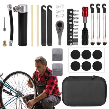 Набір інструментів для ремонту велосипедів Tragbares Bikes Reparaturset багатофункціональний