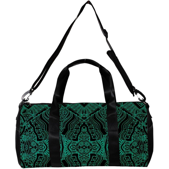 Сумка-мішок для подорожей, спорту та шопінгу, з богемським темно-зеленим візерунком, для йоги та фітнесу на відкритому повітрі