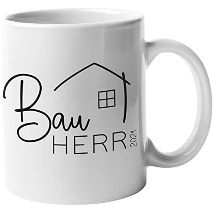 Персоналізована керамічна кружка для будівництва будинку з роком Будівельник 3 Кружка - справжня прикраса на будівельному майданчику Подарунок для чоловіків на завершення Біла ручка та внутрішня частина