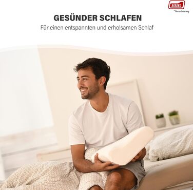 Класична ортопедична подушка для шиї з велюровим чохлом, розмір L (47 x 33 x 14 см)