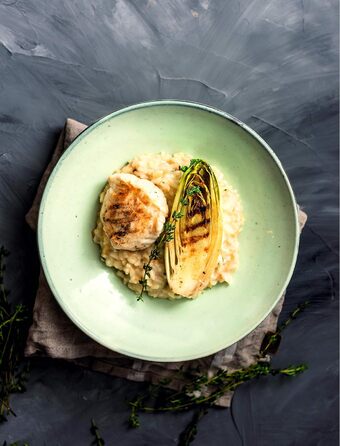 Барабанна терка Fackelmann 27911, нержавіюча сталь 18/8, білий, сріблястий і синій, 210,5X10CM Терка для барабанів білий/синьо-сірий