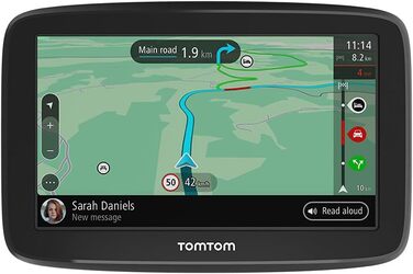 Навігаційний пристрій Tomtom GO Classic (уникнення пробок завдяки Tomtom Traffic, оновлення Європа, оновлення через Wi-Fi) (6 дюймів, в комплекті з автомобільним зарядним пристроєм USB)