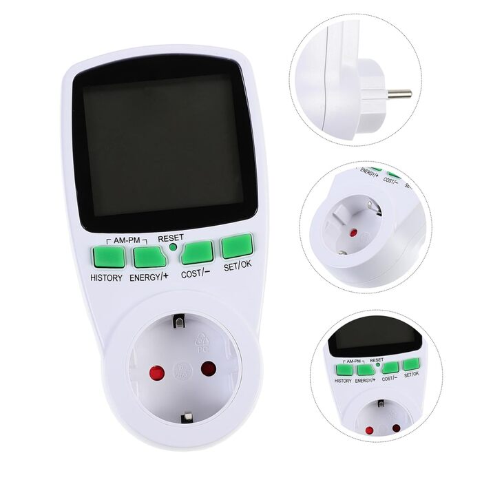 Вимірювальна розетка розетка тестер амперметр лічильник електроенергії купити лічильник енергозберігаюча розетка розетка для електролічильника монітор електроенергії електронний компонент
