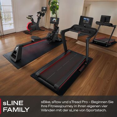 Гребний тренажер преміум-класу Sportstech sRow/10 дюймів/Lite для домашнього використання сенсорний дисплей/ручка - якісний німецький бренд - додаток з тренуваннями та курсами тренувань, складний гребний тренажер зі світлодіодною технологією, домашній спо