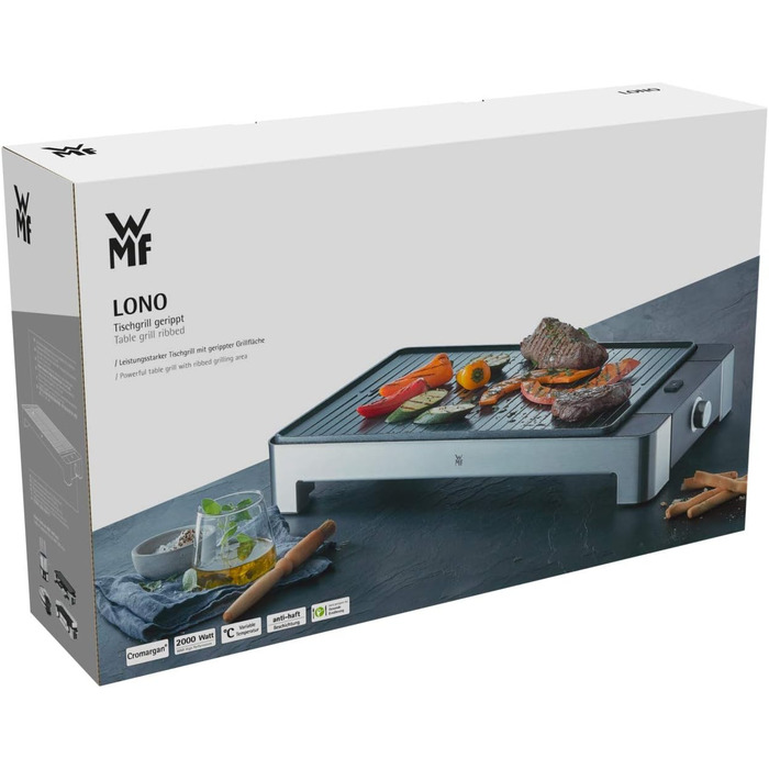 Стіл гриль ребристий, 2000 Вт, пластина гриль електрична, електрогриль зі столом налаштування змінної температури/електрогриль без підставки