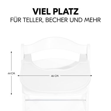 Піднос для дерев'яного стільчика Alpha & Beta Alpha Click Tray, виготовлений з переробленого матеріалу (GRS-сертифікований), швидк