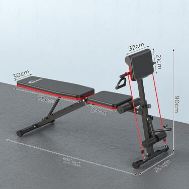 Складана лава для важких робіт, тренажер для пресу для домашнього використання з розгинанням ніг та накладкою для згинання ніг для проповідників, римська лава для важких робіт, тренажер для спини, силові тренувальні лави з навантаженням 350 кг для домашнь
