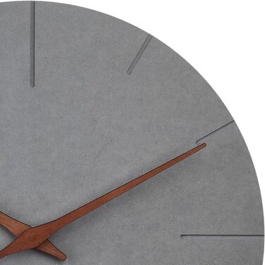 Настінний годинник TFA Dostmann Modern під бетон, 60.3071.10, з безшумним механізмом з МДФ, стильна прикраса для дому, годинник дл