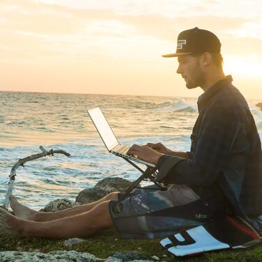 Універсальна підставка для ноутбука з регульованою висотою - складана підставка для ноутбуків 13, 15, 17 дюймів - мобільна підставка для Apple MacBook Pro Air, ноутбуків - тримач для ноутбука, підставка під ноутбук