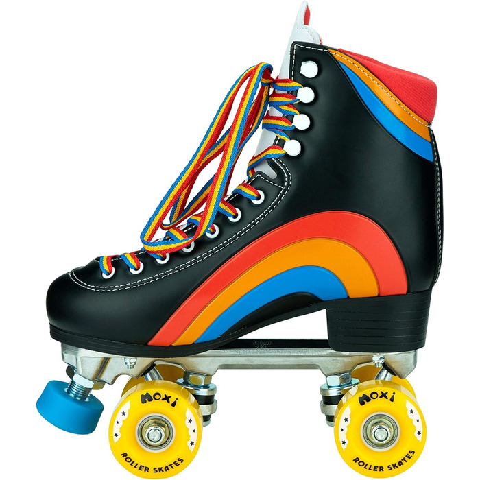 Роликові ковзани Moxi Rainbow Rider Веселі та модні жіночі роликові ковзани 1 JR Asphalt Black
