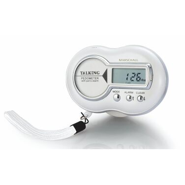 Крокомір Marshall німецькою мовою I 1361 I З тривожною сигналізацією для стримування в надзвичайних ситуаціях I Голосове повідомлення про споживання калорій, кількість кроків, відстань, час