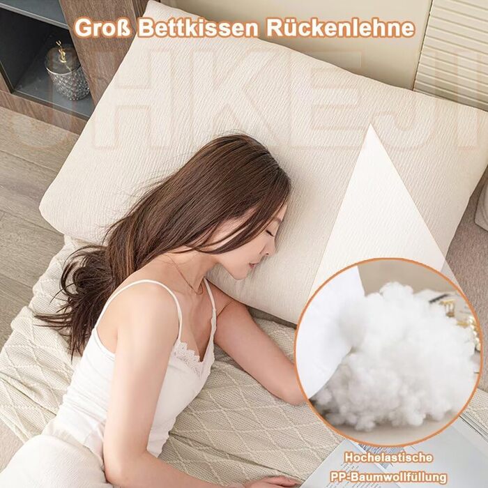 Подушка для спинки ліжка, комплект з , 905515 см, шеніл, висока подушка для спини з чохлом, який можна прати, ергономічна подушка для читання біля узголів&39я, велика подушка для ліжка, подушка для спинки дивана, диван, настінний, синій, 905515 см