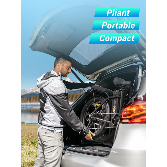 Електричний велосипед MilePort 1 для дорослих, складний електричний велосипед потужністю 250 Вт зі знімним акумулятором 36 В 13 Аг, швидкість 25 км/год та запас ходу 100 км, електровелосипед з товстими шинами 20&quot x 3,0&quot для міських поїздок, зелени