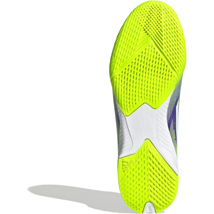 Футбольне взуття adidas Unisex Kids F50 League Kids IN, розмір 37 1/3 EU, фіолетовий, колір Rush, хмара, білий, яскравий, лимонний