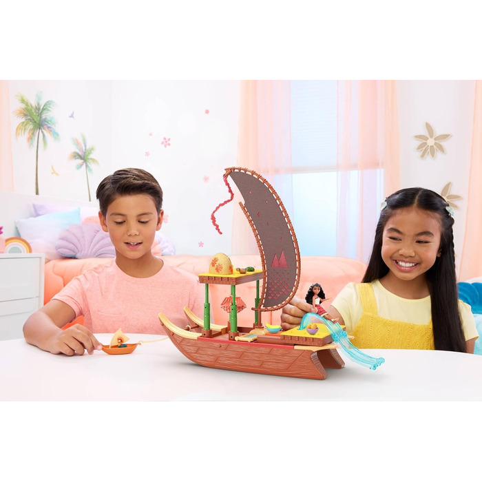 Ігровий набір Mattel Disney Vaiana 2 Пригоди на каное (плаваючий човен)