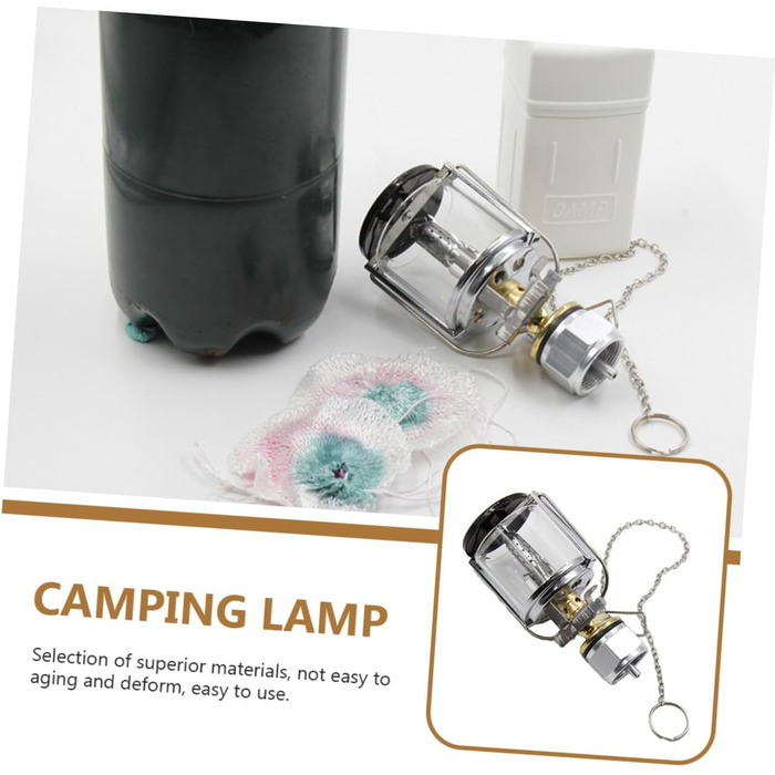 Туристична лампа, пропанова лампа з газом Mapp, портативна газова лампа з міді та нержавіючої сталі з кришкою для кемпінгу на свіжому повітрі та надзвичайних ситуацій