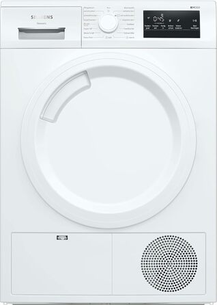 Сушильна машина з тепловим насосом Siemens WT47R440 іQ300, Single для 8 кг білизни енергоспоживання класу A, 176 кВтгод/рік, speedPack, autoDrу , білий