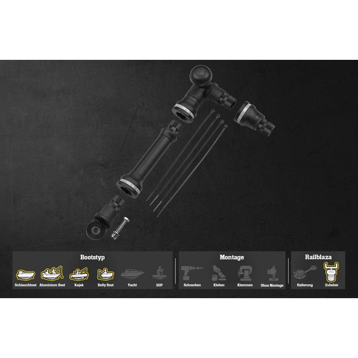 Каяк і черевні човни Трансдьюсер Трансдьюсер Трансдьюсер Вудилище Ехолот Ехолот Рука чорного