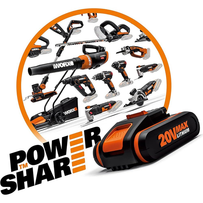 Акумулятор WORX WA3604 PowerShare с зарядной станцией в комплекте