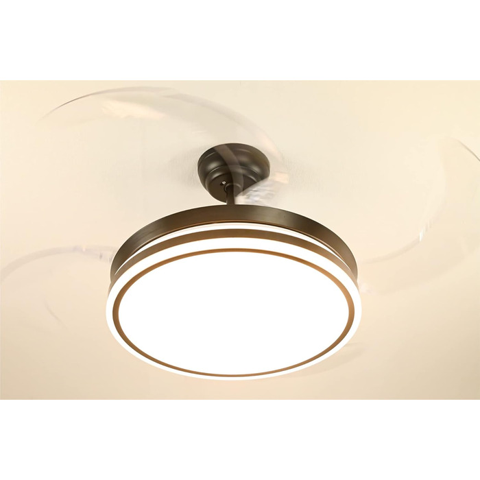 Зі світлодіодним освітленням, включаючи дистанційне керування, має інноваційний механізм складання та розкладання крил 60 Вт, чорний