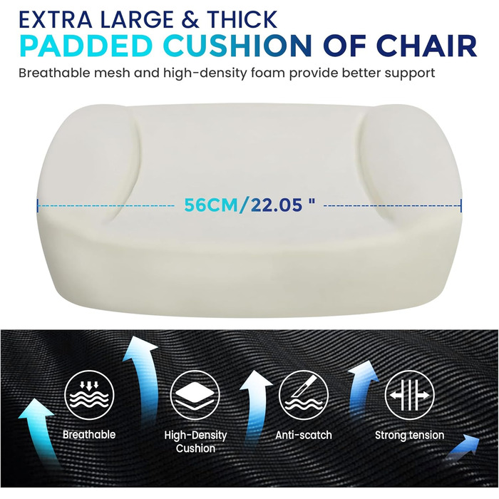 Ергономічне офісне крісло IWMH, стілець для роботи з регульованим підголівником, підлокітниками, поперековою опорою, обертове крісло з функцією гойдання, крісло керівника з сітки, комп&39ютерне крісло, обертове крісло для полегшення болю в спині, 180 кг