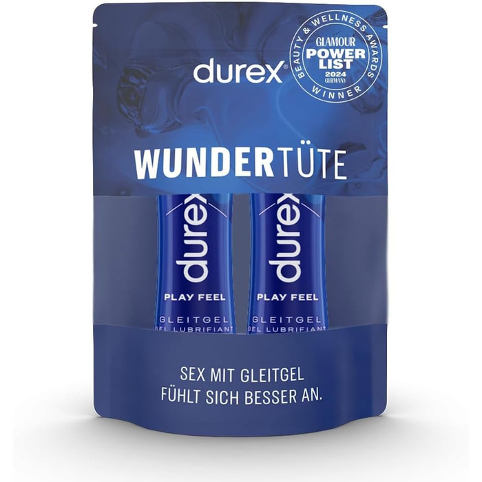 Гель-лубрикант Durex Play Feel, 2 × 100 мл, на водній основі